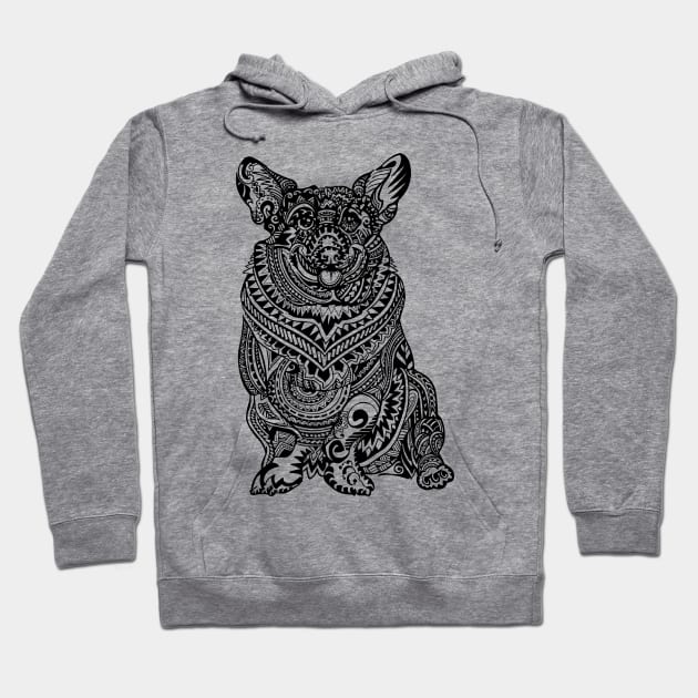 Polynesian Corgi Hoodie by huebucket